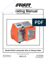 Operating Manual: Model WC301 Automatic Wire & Tubing Cutter