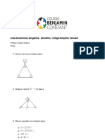 Lista de Exercícios Obrigatória Av 2 Sem 2 - 7 Ano