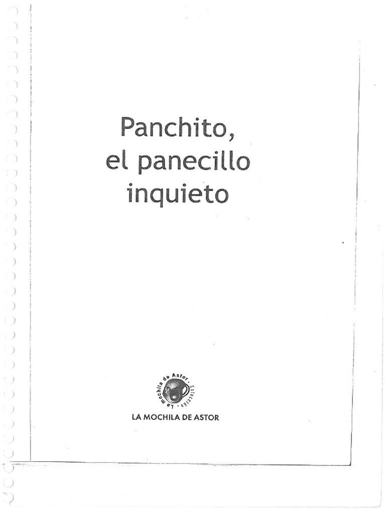 Cuento Panchito El Panecillo Inquieto | PDF