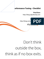 6 Query Tuning Introduction m06 Performance Tuning Checklist Slides