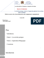 Epreuve D'admission: Mettre en Œuvre Des Réseau Industriels Entre Équipements Communicants