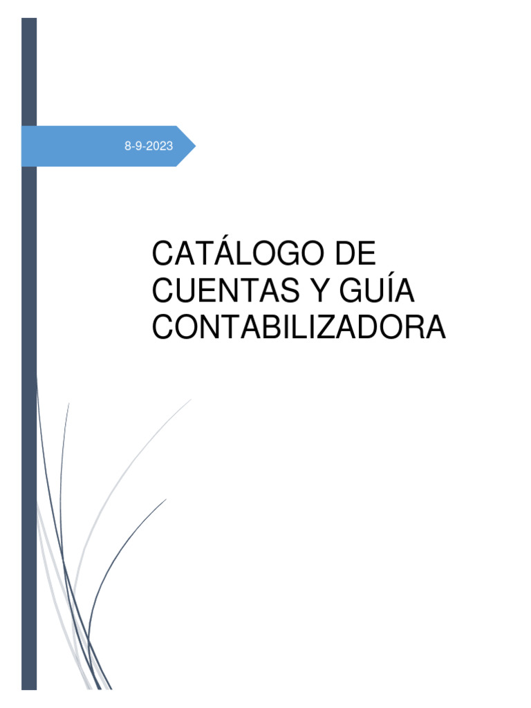 Catálogo de Cuentas y Guía Contabilizadora | PDF | Finanzas y dinero