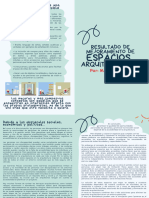 Diptico Resultado y Mejoramiento de Espacios Arquitectonicos