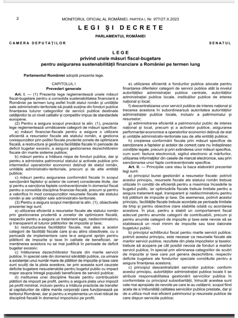 Legea 296 - 2023 | PDF
