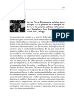Diplomacia Pública: La Gestión de La Imagen Exterior y La Opinión Pública Internacional, de Javier Noya (Reseña) (E. Sánchez)