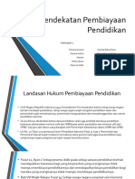 Pendekatan Pembiayaan Pendidikan