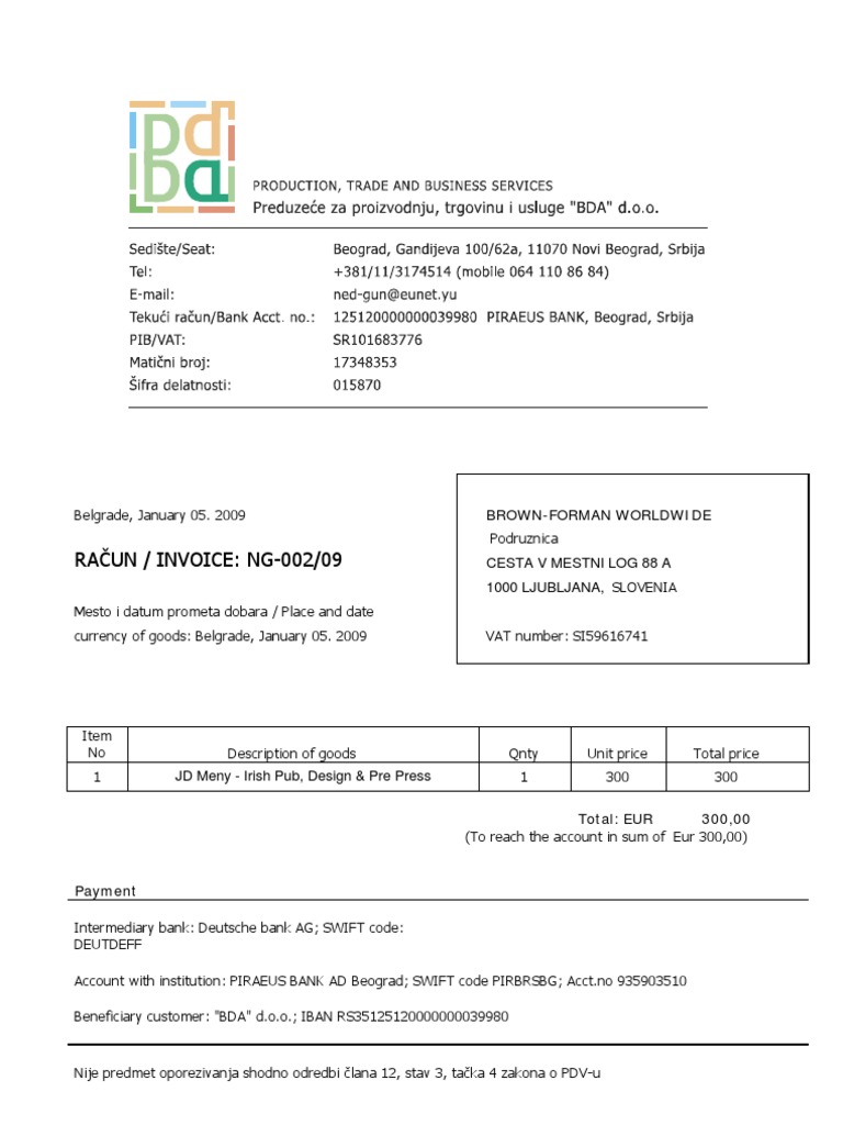 BDA Invoice2 Restored 2 | PDF | Finance & Money Management | Travel