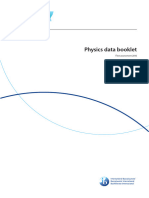 IB Physics Data Booklet