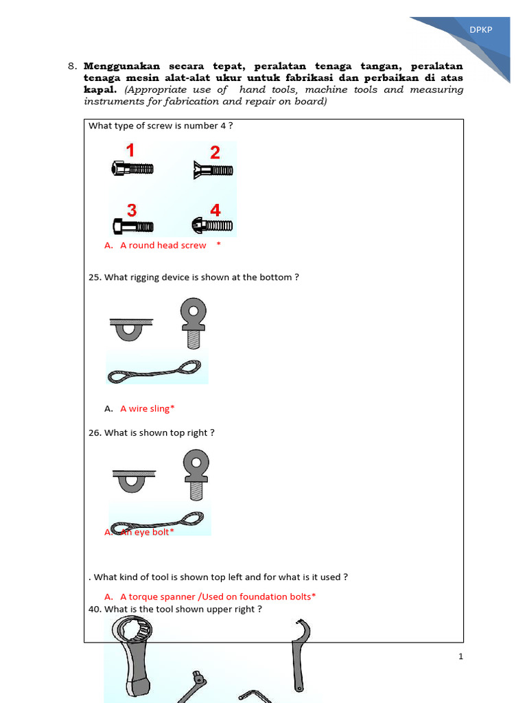 8 Appropriate Use of Hand Tools, Machine Tools and Measuring Instruments PDF