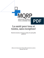 Rapport - MQRP - 2018 - La Santé Pour Tous Et Toutes Sans Exception 4