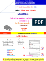 BA I - Chapitre 1 -Calcul de Sections en Béton Armé Soumises à La Flexion Simple