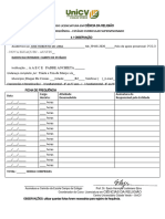 Ficha de Frequência - Observação Ciência Da Religião