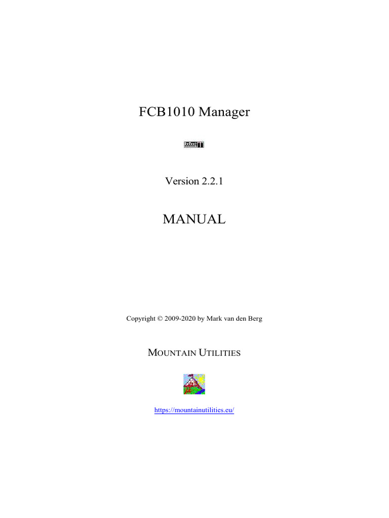 FCB1010 Manager Manual | PDF