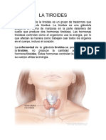 Cambios Fisiológicos en El Sistema Endocrino Tiroides