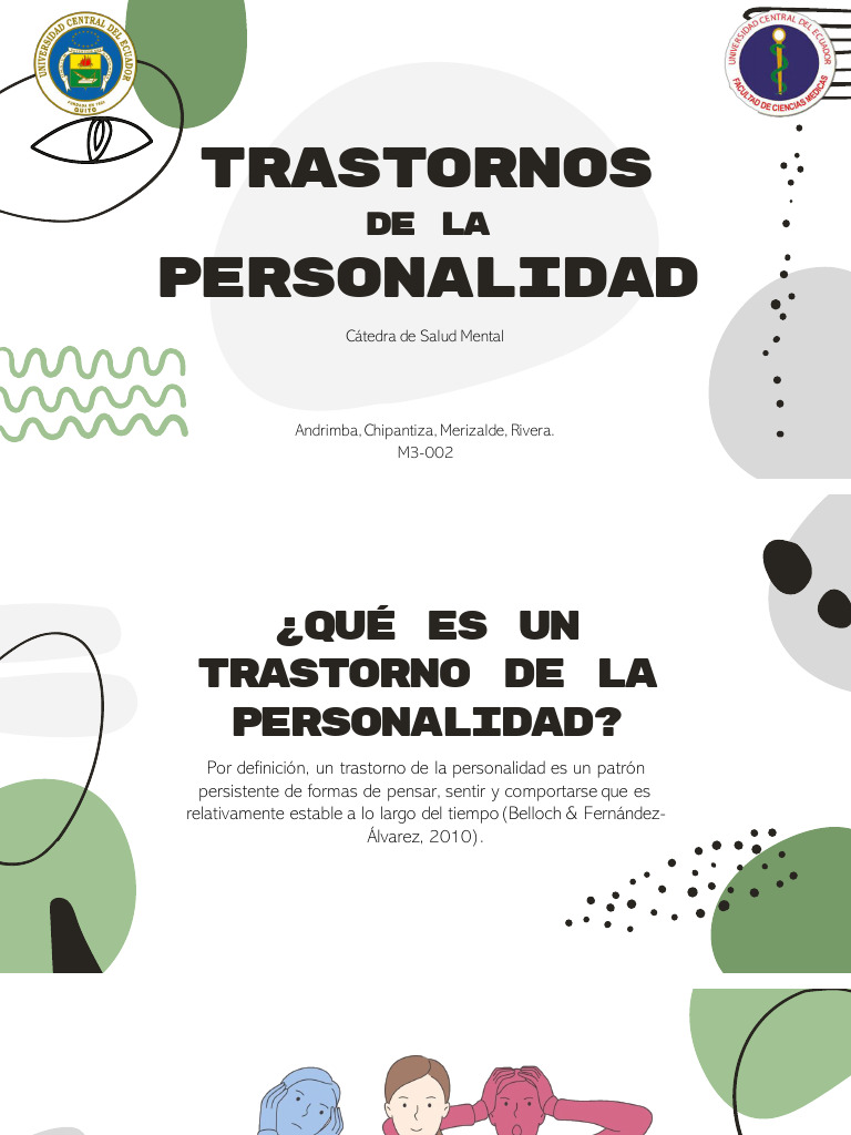 Trastornos De La Personalidad Pdf Causas De La Muerte Las Emociones