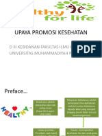 Upaya Promosi Kesehatan