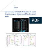 Instalaciones Sanitarias. Ejercicio Completo de Aguas Servidas o Negras