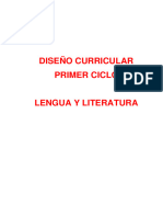 Diseño Curricular Lengua y Literatura Primer Ciclo
