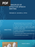 Principles of Effective Speech Writing