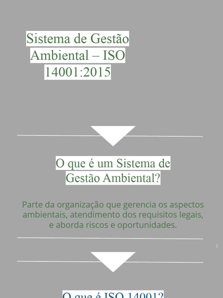 Sistema de Gestão Ambiental ISO 14001 | PDF | Ambiente natural | Gestão ...
