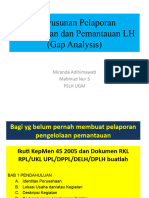 Penyusunan Pelaporan KL-PL (Gap Analysis) 