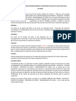 Acta de Acuerdo para Aprobar Primera Suspensión de Plazo de Ejecución Física