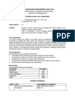 Course Outline of Human Resources Management and Plan-Ok