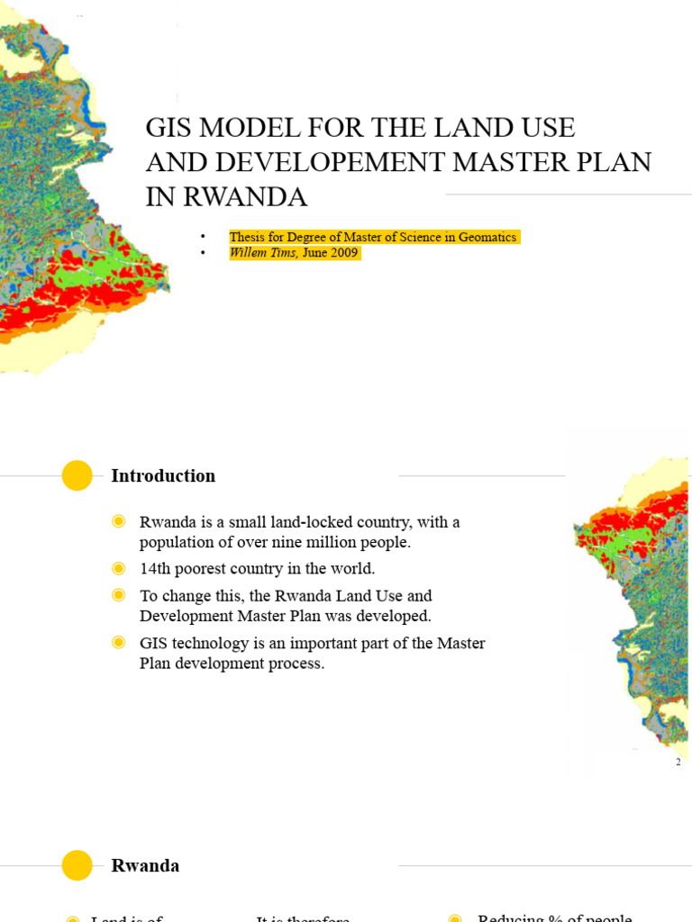 GIS Model for Rwanda Land Use Planning | PDF