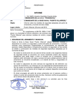 Informe de Seguridad Pañol de Armas