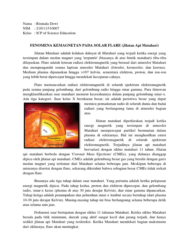 Desi Ayu Lestari - Fenomena Kemagnetan Dalam Alam Semesta-Solar Flares ...
