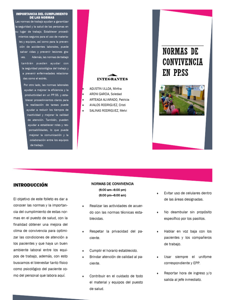 Normas de Convivencia en Puestos de Salud | PDF | Crecimiento personal ...