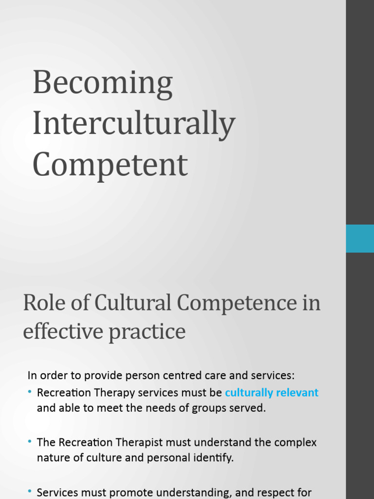 Enhancing Cultural Competence in Therapy | PDF | Experience | Social ...