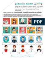 Jobs and Occupations in Spanish PDF With Answers