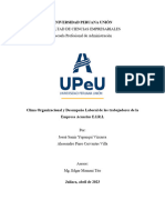 Universidad Peruana Unión: Facultad de Ciencias Empresariales Escuela Profesional de Administración