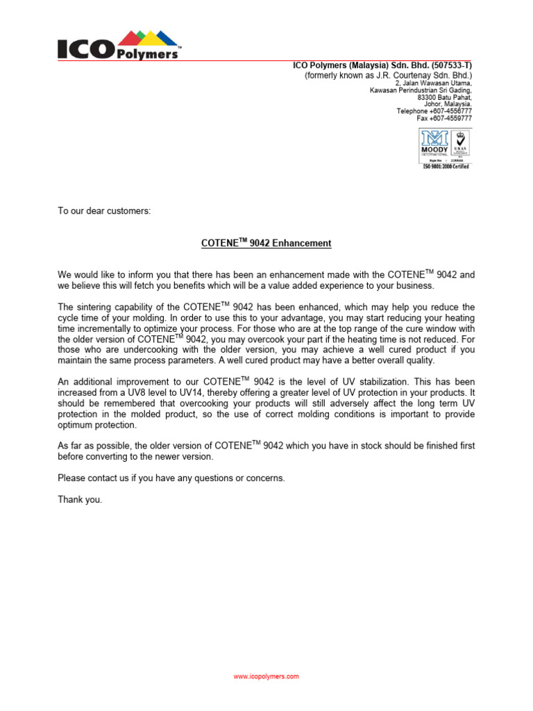 Cotene 9042 Enhanced | PDF