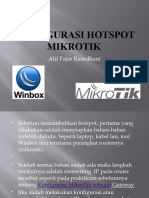 Konfigurasi Hotspot Mikrotik Alif Fajar R