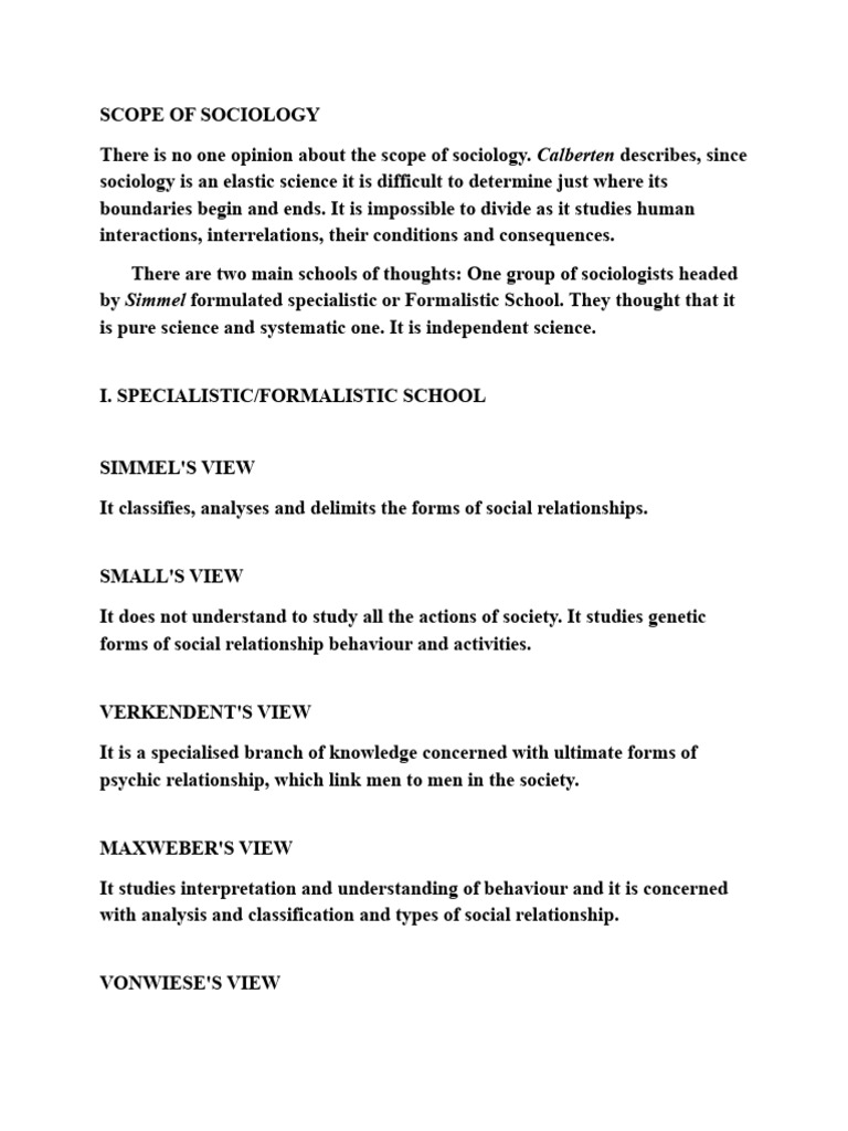 Scope of sociology pdf