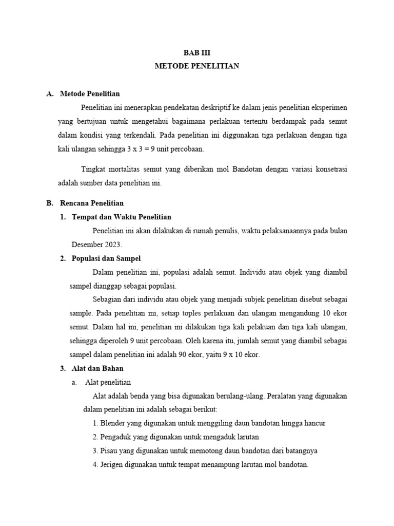 Bab Iii | PDF