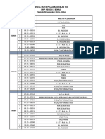 Jadwal Pelajaran Kelas 7.8 Ta 2023-2024 New