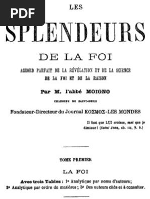 les splendeurs de la foi tome 1 pdf saint esprit doctrines et croyances religieuses