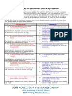 Notes For Speaking OET