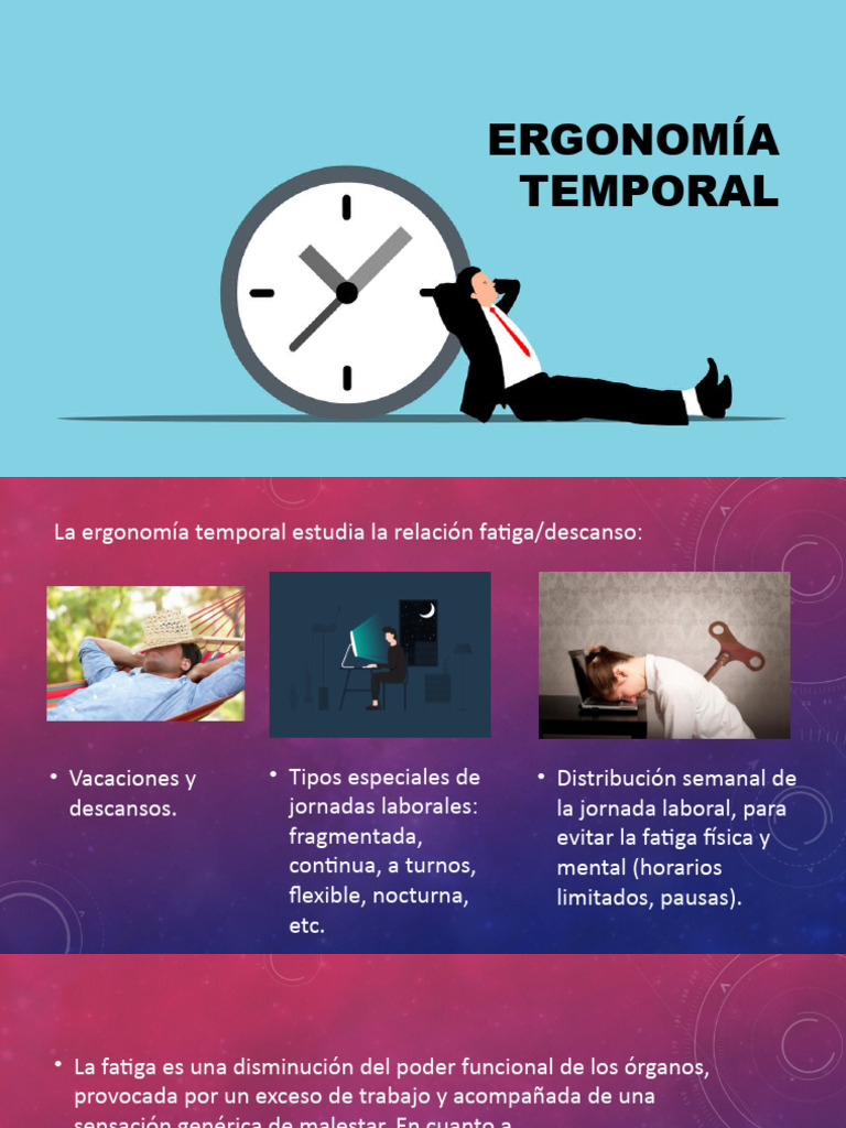 Ergonomía Temporal y Fatiga Laboral | PDF
