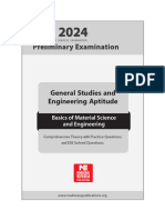 Preliminary Examination: General Studies and Engineering Aptitude