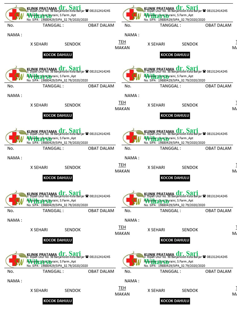 Label Koala Kode 121 | PDF