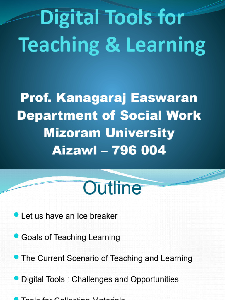 Digital Tools For Teaching & Learning PDF