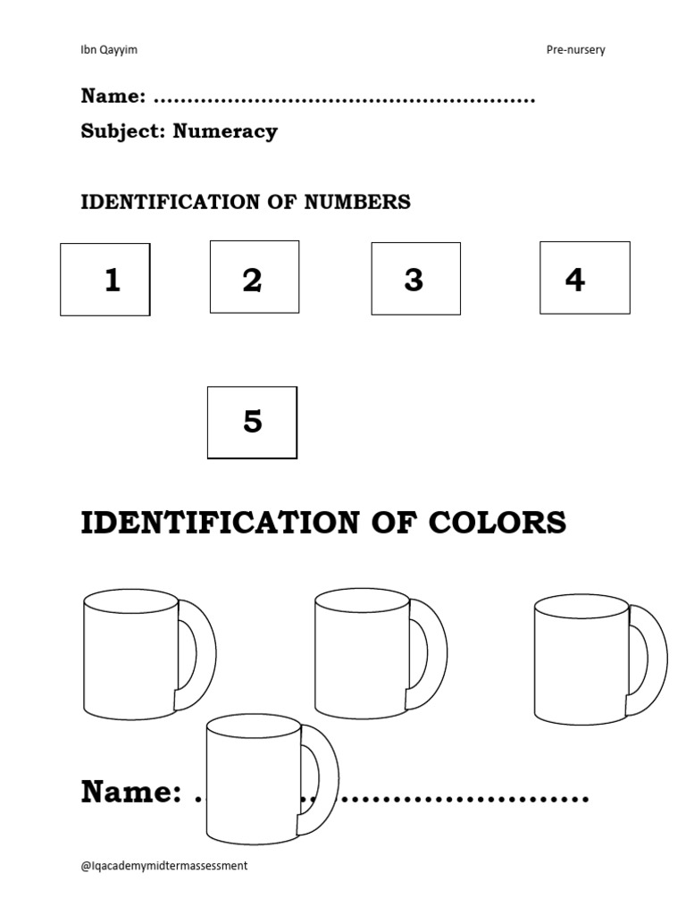 Pre Nursery | PDF