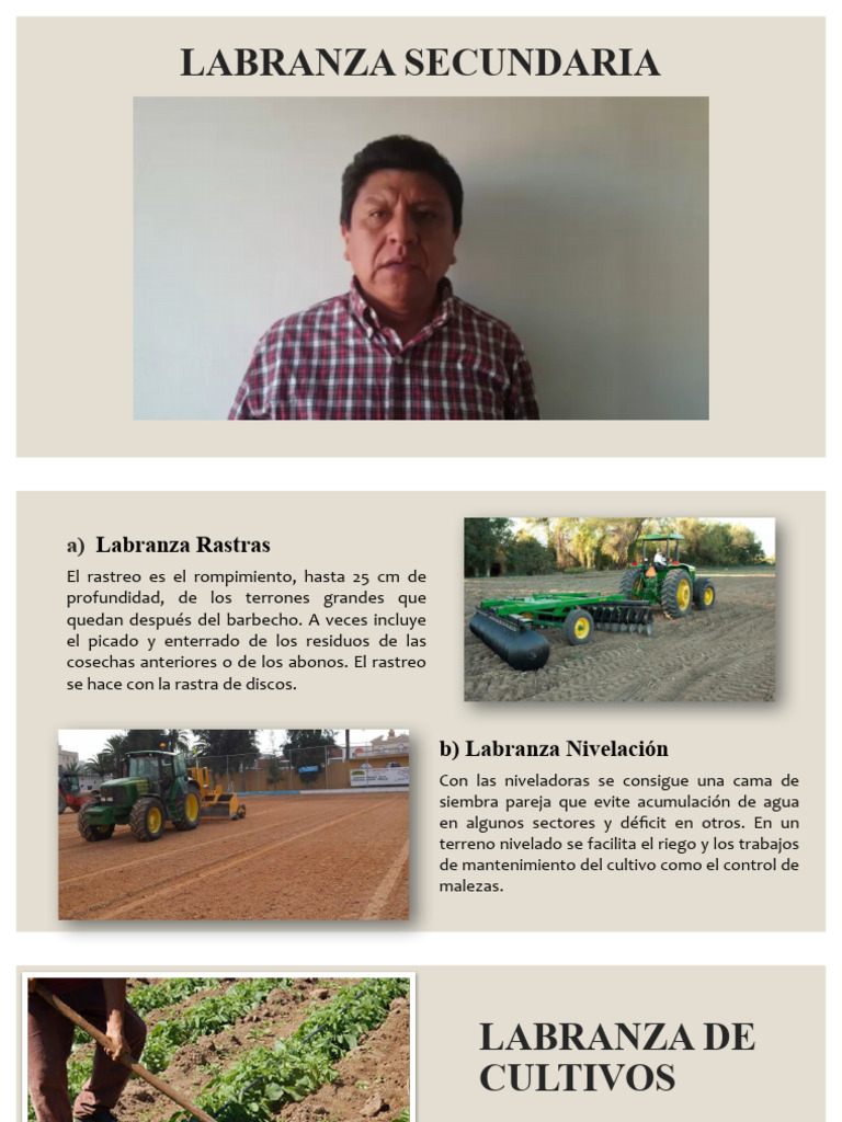 Labranza o Laboreo Del Suelo Parte 2 | PDF | Tecnología