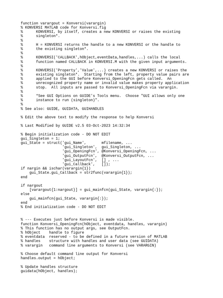 Konversi M | PDF