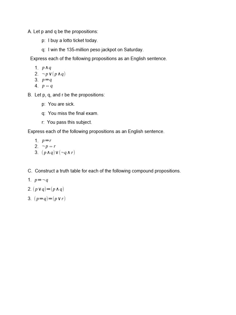 Mathematical Language and Symbols Activities | PDF