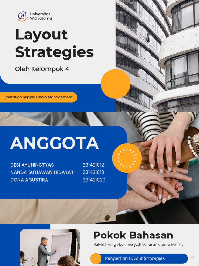 Operation Supply Chain Management Layout Strategies Pdf